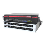 CPM-1600-2-ECAM Console Server + PDU, (16) Port, (16) Outlet, Dual GigE, Current Monitor, ATS, Modem
