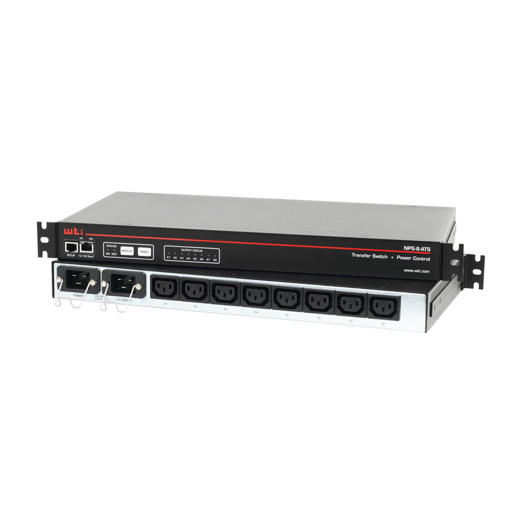 NPS-8H20-ATS-2 Network Power Switch PDU + ATS 20A 208V (8)IEC C13