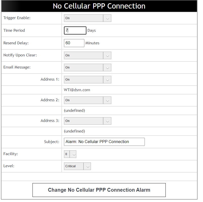 No Cellular PPP Connection