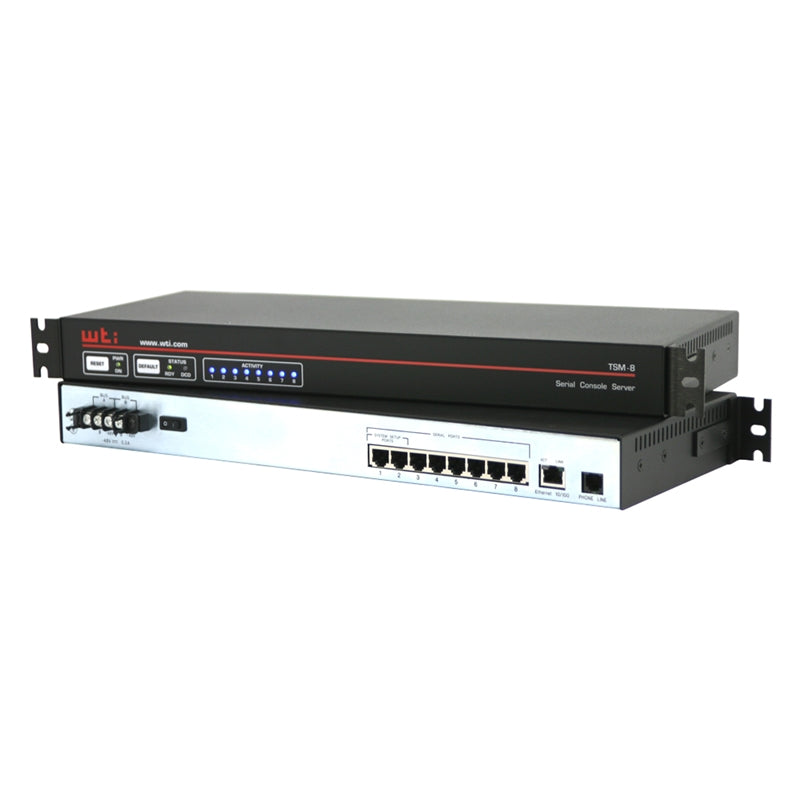 TSM-8DC Console Server (8) Port RJ45 -48V DC | WTI - Western Telematic ...