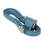 72-3383-01 6 Cisco Rollover Console Cable, Blue DB9 to RJ45 6'