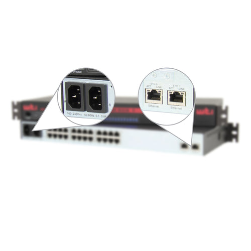 NR-DEP-DSM24 Dual Ethernet Ports + Dual Power Supply Option Installed - Required on DSM-24x-E Models