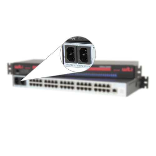 NR-DP-DSM40 Dual Power Supply Option Installed