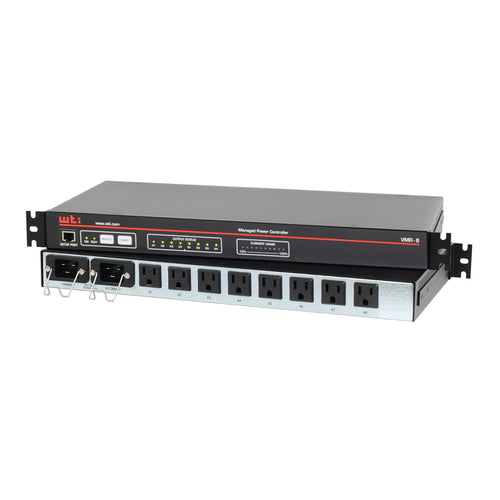 VMR-8H20-ATS-1 Rack Mount PDU + ATS, Switched, 20 Amp, 120V AC, 8 NEMA 5-15R Metered Outlets