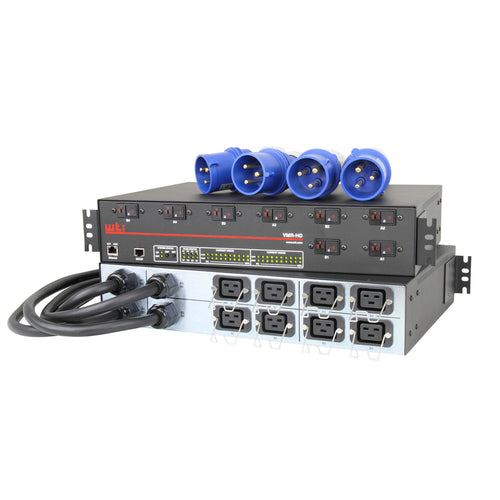 VMR-HD4D32-8 C19 Outlet Metered PDU Quad 32 Amp 200 - 240V
